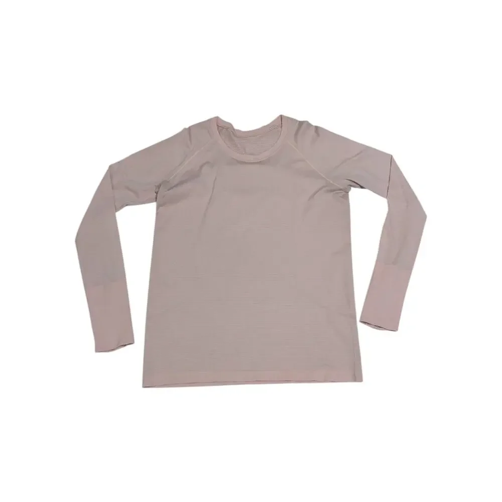 Lululemon Swiftly Tech Long Sleeve Crew Neck Shirt Womens 14 Smoky Blush Pink